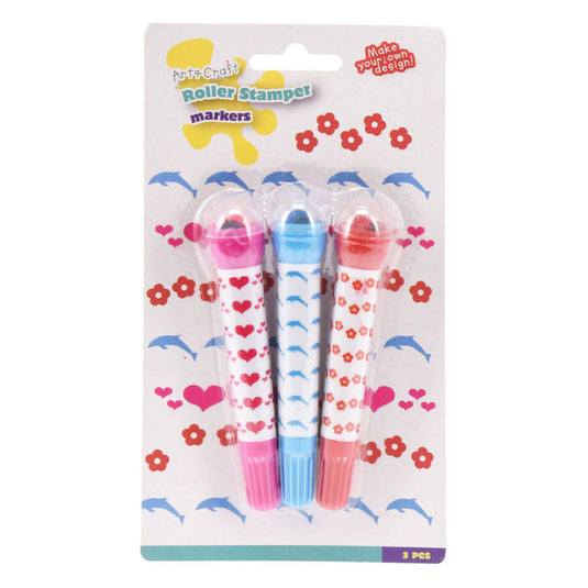 Rolstempel stiften, 3 stuks