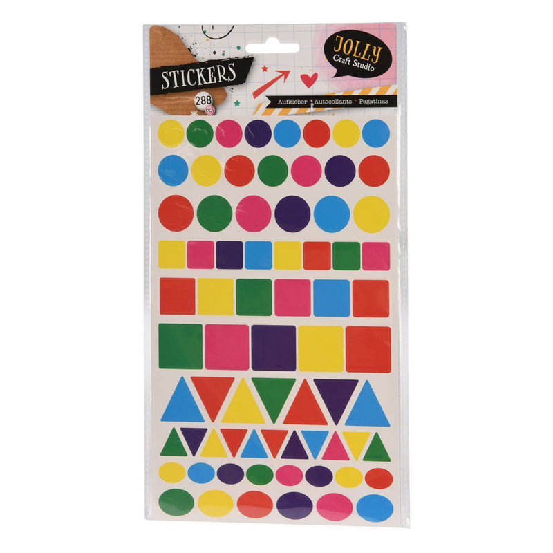 Load image into Gallery viewer, Stickers geometrische vormen, 288st.
