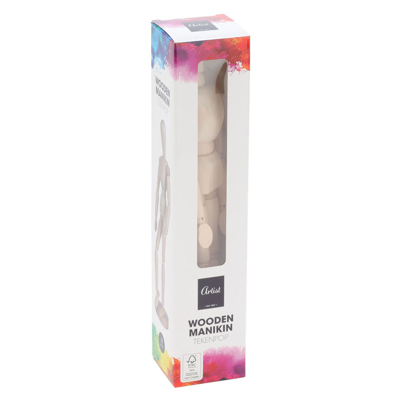 Load image into Gallery viewer, Tekenpop hout, 33cm
