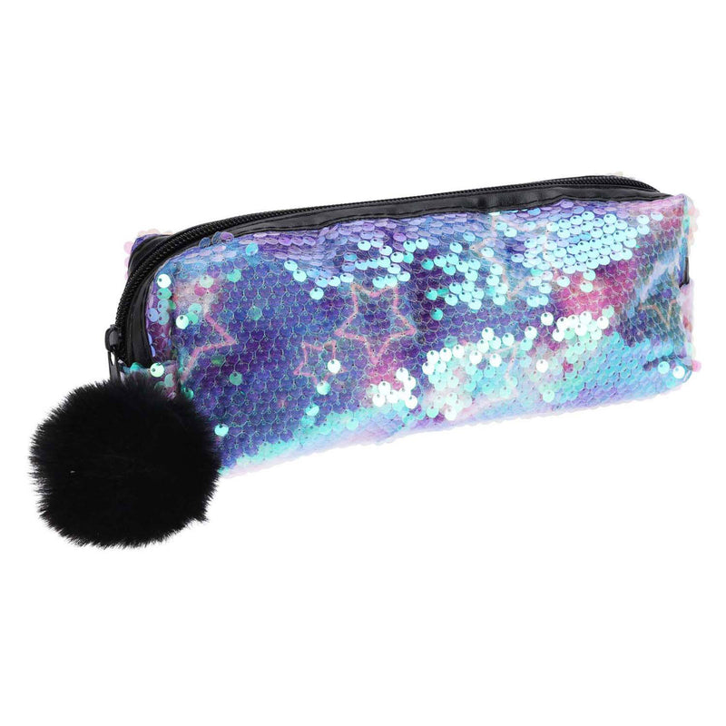 Load image into Gallery viewer, Etui met pailletten en pompom
