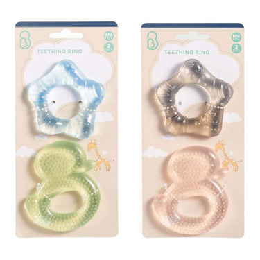 Baby bijtringen met gellaag, 2 stuks