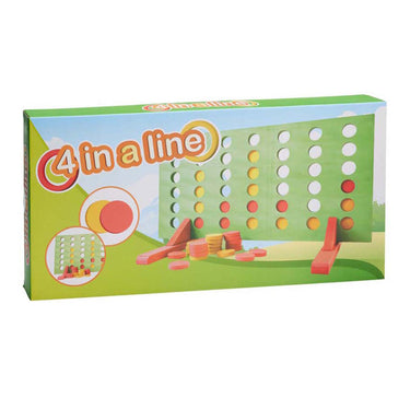 Houten 4 op een lijn spel
