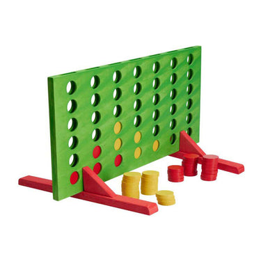 Houten 4 op een lijn spel