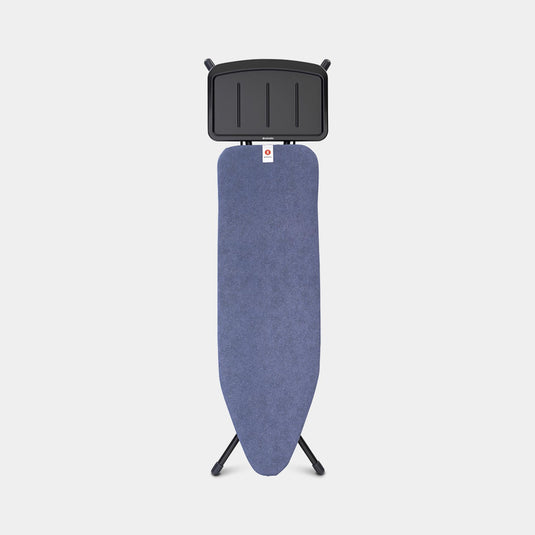 Brabantia strijkplank b 124x38cm denim blue met stoomunithouder