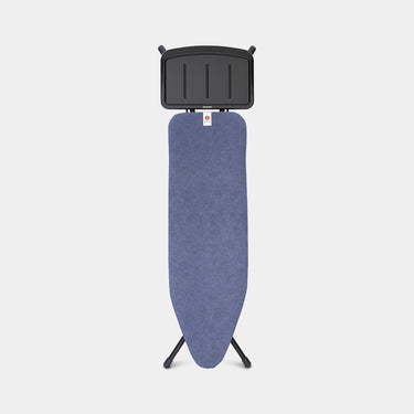 Brabantia strijkplank b 124x38cm denim blue met stoomunithouder