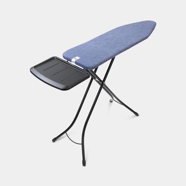 Brabantia strijkplank b 124x38cm denim blue met stoomunithouder