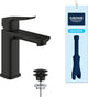 Grohe dice wastafelmengkraan - m-size - aquacalibrator - inclusief push-open waste - matte black