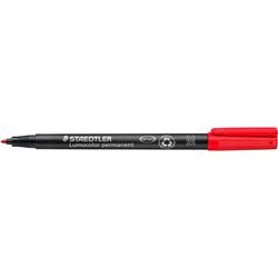 Lumocolor pen staedtler 317 fiber 1mm rood watervast