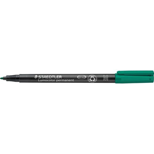 Permanente ohp marker staedtler lumocolor groen 10 stuks