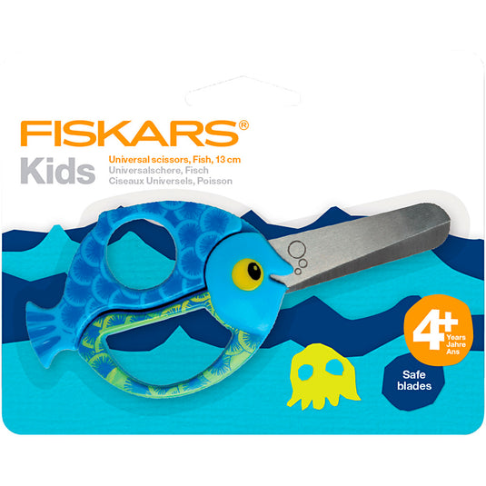 Creativ company fiskars kinderschaar met dierenmotief vis - 13cm
