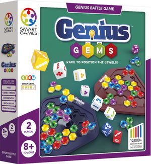 Smartgames genius gems - snel strategisch denkspel - meer dan 10.000 oplossingen - puzzelspel voor 1 tot 2 spelers - vanaf 8 jaar
