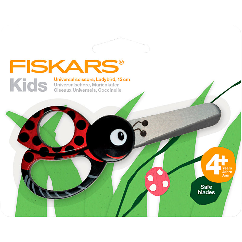Afbeelding laden in galerijviewer, Creativ company https: www.cchobby.nl fiskars-kinderschaar-met-dierenmotief-lieveheersbeestje-l-13-cm-1-stuk
