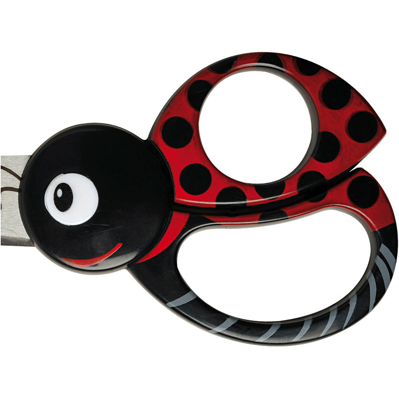 Afbeelding laden in galerijviewer, Creativ company https: www.cchobby.nl fiskars-kinderschaar-met-dierenmotief-lieveheersbeestje-l-13-cm-1-stuk
