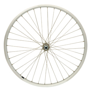 Cordo voorwiel 26 19-559 vaste as rvs spaken zilver - 139041