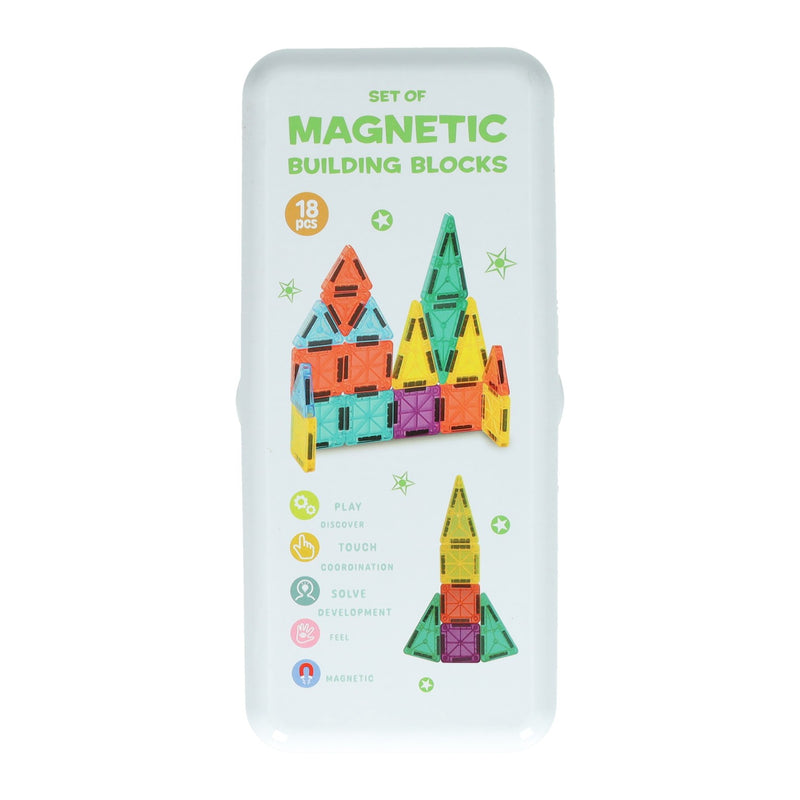Load image into Gallery viewer, Magnetische bouwstenen in blik - 18st.
