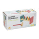 Houten hamerbank met hamer