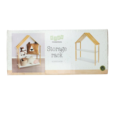 Opbergrek kinderkamer in huisvorm