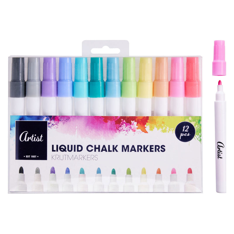 Load image into Gallery viewer, Vloeibare krijtmarkers - 12st.
