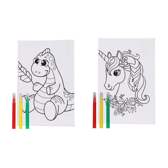 Set canvaspanelen 9,5x15cm - 2st.