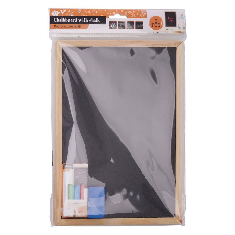 Load image into Gallery viewer, Krijtbord 21x30cm met 4 krijtjes en spons

