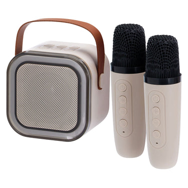 Draadloze karaokeset met speaker en 2 microfoons