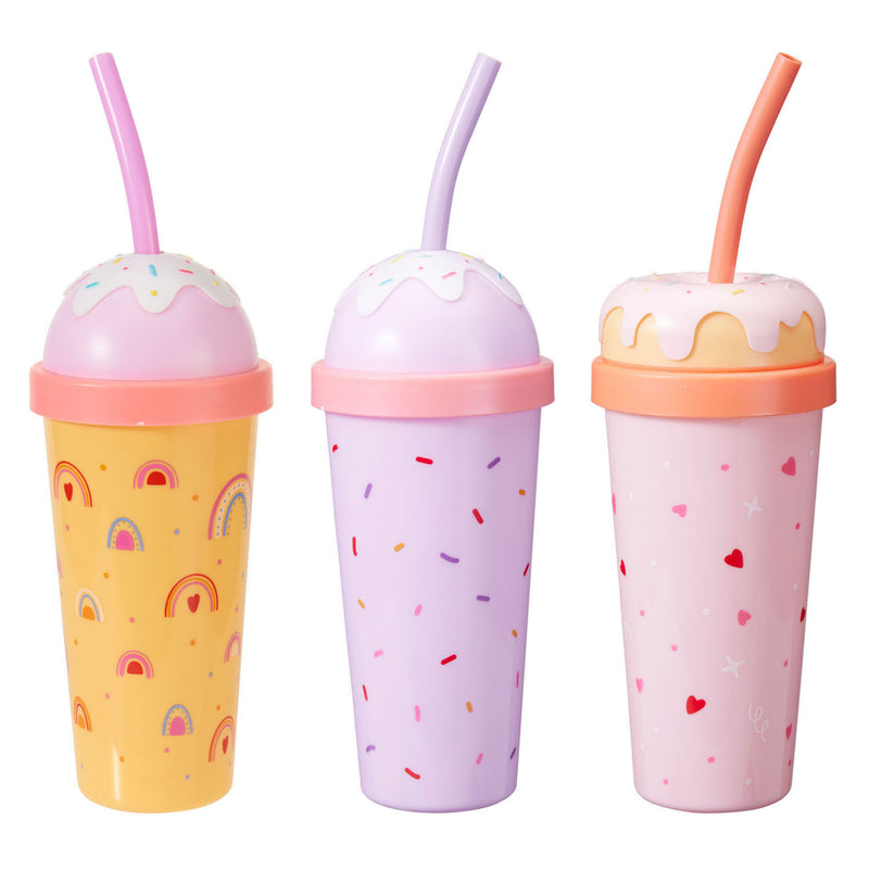 Load image into Gallery viewer, Drinkbeker met rietje
