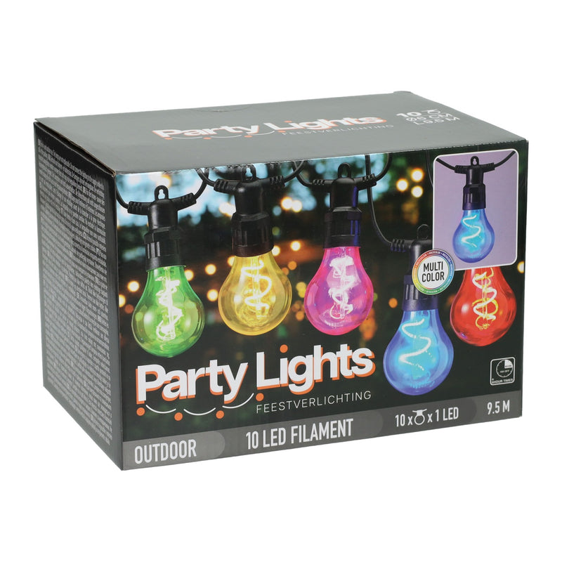 Load image into Gallery viewer, Multikleurige feestverlichting met 10 lampen

