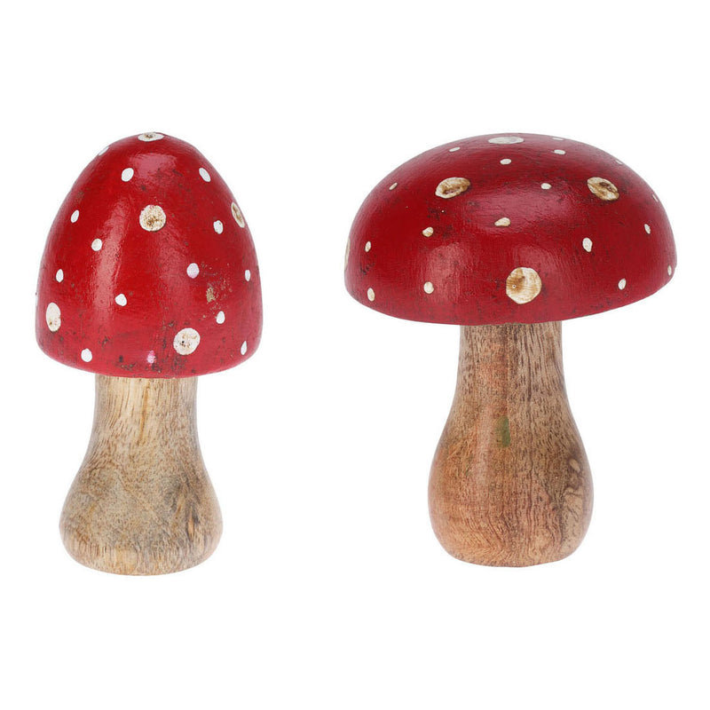 Load image into Gallery viewer, Houten paddenstoel van mangohout - 7x10cm
