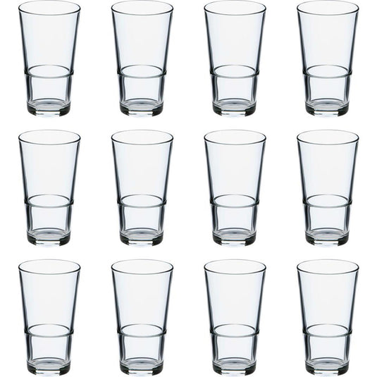 Mammoet bierglas budgetline amsterdam stapelbaar 340ml set a 12 stuks
