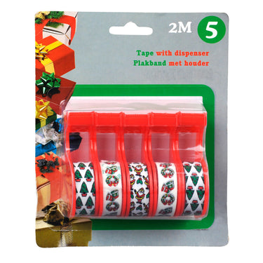 Kerst plakband, 5st