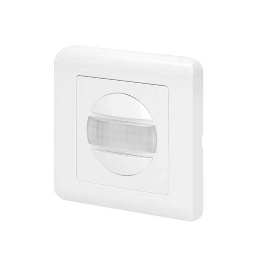 Orno pir bewegingsmelder inbouw - bewegingssensor met 160 ° detectie - bewegingsdetector voor wand inbouw - ip20 - tweedraads - 60mm inbouw - wit