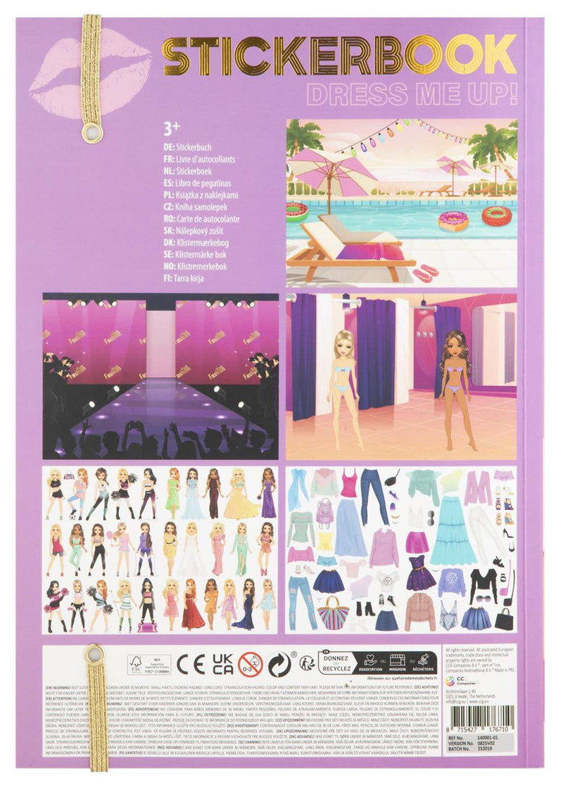 Load image into Gallery viewer, Besties dress me up! stickerboek neon a4
