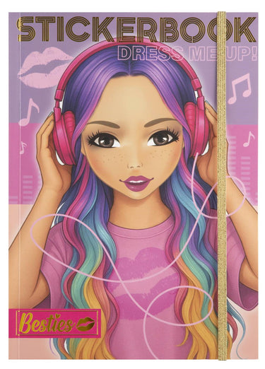 Besties dress me up! stickerboek neon a4