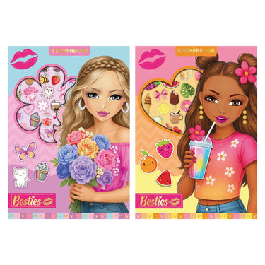 Besties stickerboek neon a5 8 vel 2 assorti