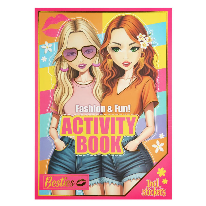 Load image into Gallery viewer, Besties fashion fun activity book
