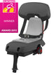 Polisport Guppy junior achterzitje. Kleur: grijs