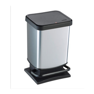 Rotho paso pedaalemmer 20l zilver metallic