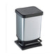 Rotho paso pedaalemmer 20l zilver metallic