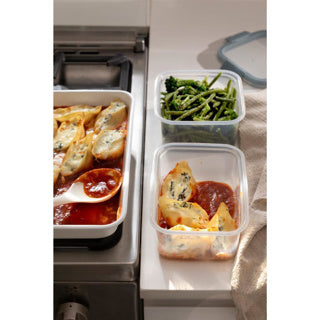 Curver smart fresh eco vershoudbakje recht hoekig 0,2l | 4 stuks