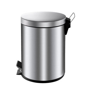 Load image into Gallery viewer, Eko v-part - pedaalemmer 5 liter - stainless steel - mat rvs - prullenbak
