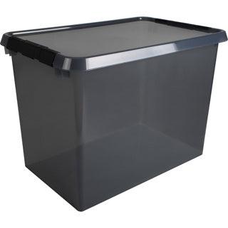 Sunware comfort line opbergbox 72l - 60x40x42 cm - transparant grijs