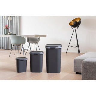 Curver mistral afvalbak flat 25l antraciet