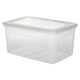 Iris opbergbak 50l 59.5x39.5x29 cm met deksel | 2 stuks