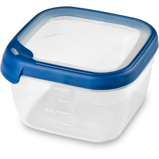 Curver grand chef vershoudbak vierkant 1.2l transparant donkerblauw