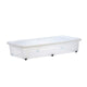 Iris opbergbak 35l 40x80x16 cm met deksel en wieltjes | 2 stuks