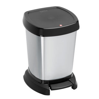 Load image into Gallery viewer, Rotho paso pedaalemmer 6l zilver metallic
