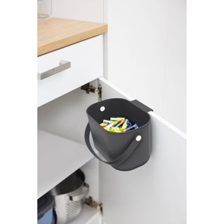 Load image into Gallery viewer, Rotho - afvalbak - compostemmer - biologische afvalbakje - 3,2 l - antraciet
