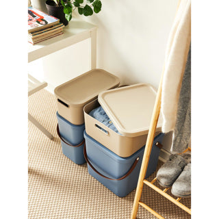 Load image into Gallery viewer, Decoratie opbergbox albula light 20 l horizon blauw

