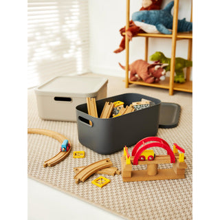 Rotho decoratie opbergbox albula light 20 l antraciet