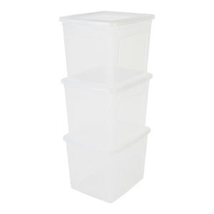 Iris opbergbak 30l set van 3 met deksel